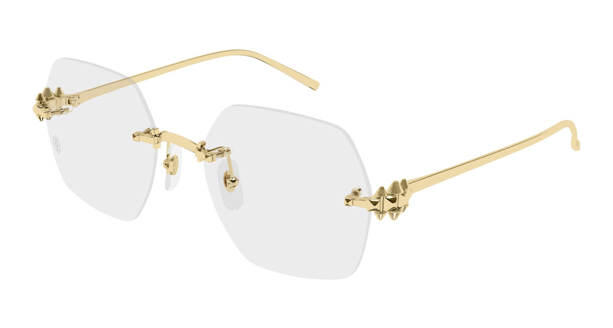 Cartier Eyeglasses CT0646O 001 Gold