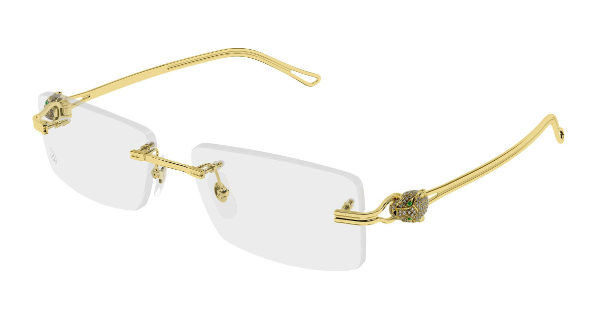 Cartier Eyeglasses CT0647O 002 Gold