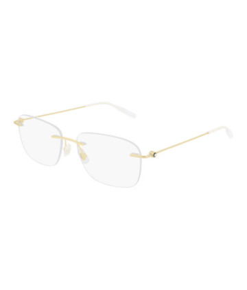 Montblanc Eyeglasses MB0075O 002 Gold