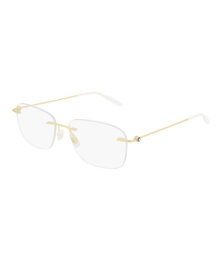 Montblanc Eyeglasses MB0075O 002 Gold