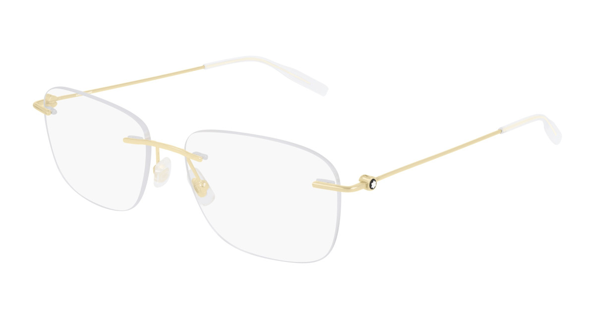 Montblanc Eyeglasses MB0075O 002 Gold