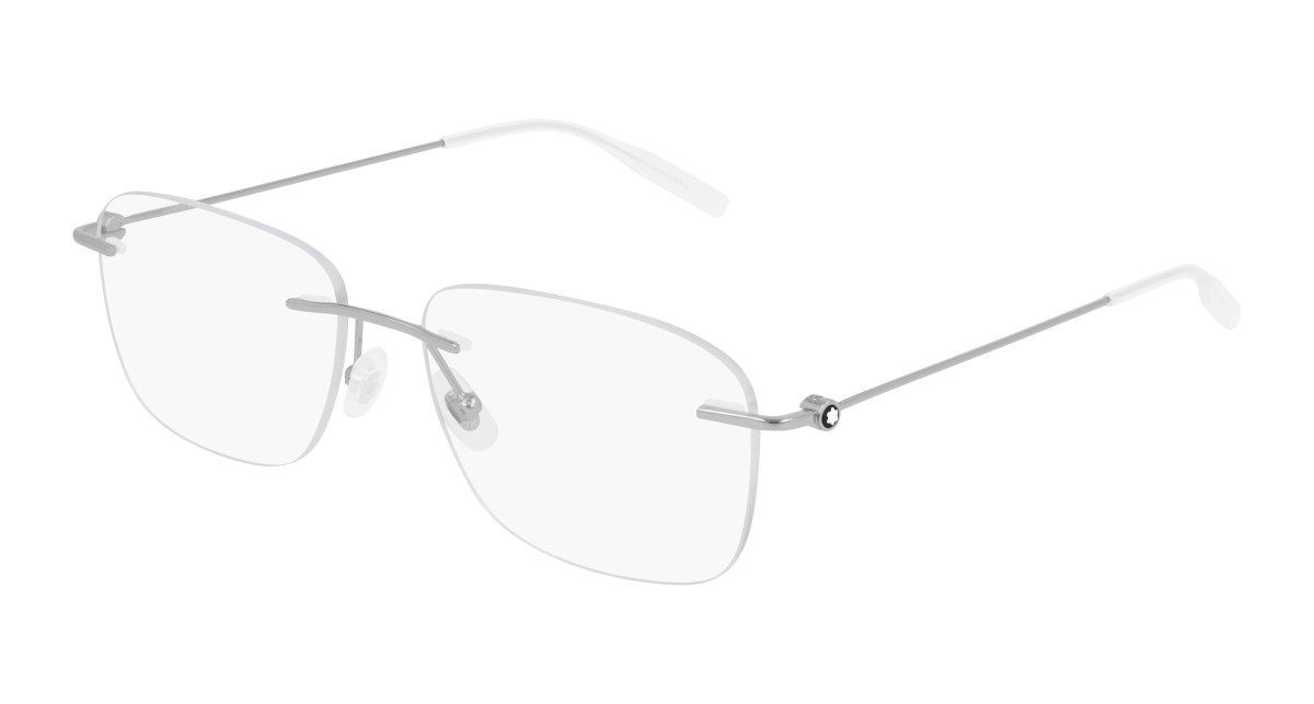Montblanc Eyeglasses MB0075O 003 Silver