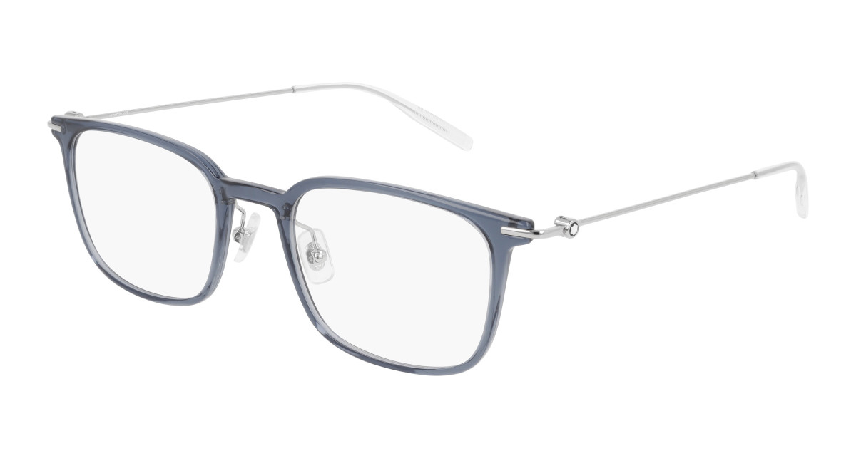 Montblanc Eyeglasses MB0100O 004 Blue