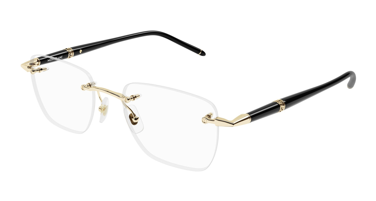 Montblanc Eyeglasses MB0346O 001 Gold