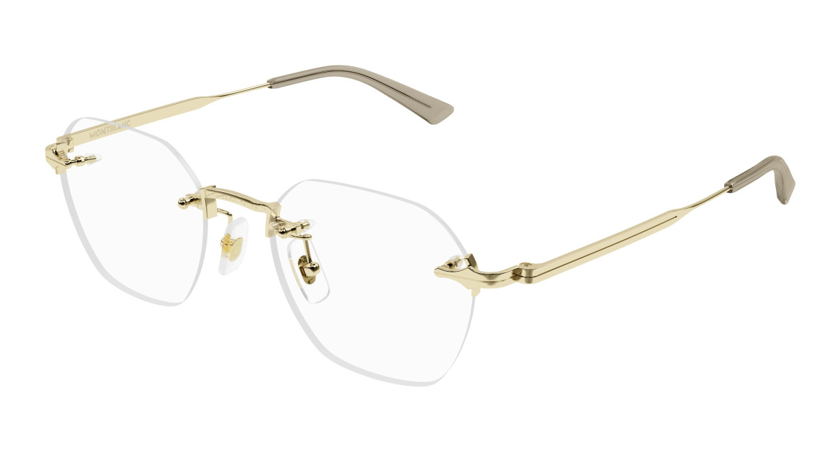 Montblanc Eyeglasses MB0403O 001 Gold