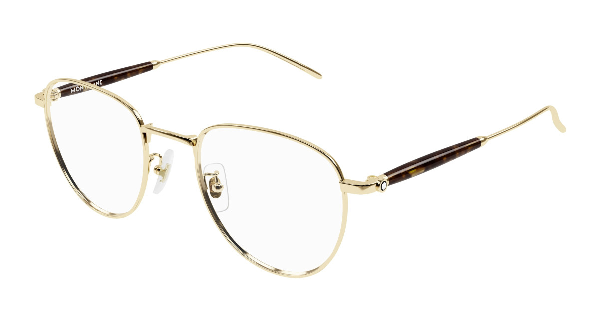 Montblanc Eyeglasses MB0410O 002 Gold