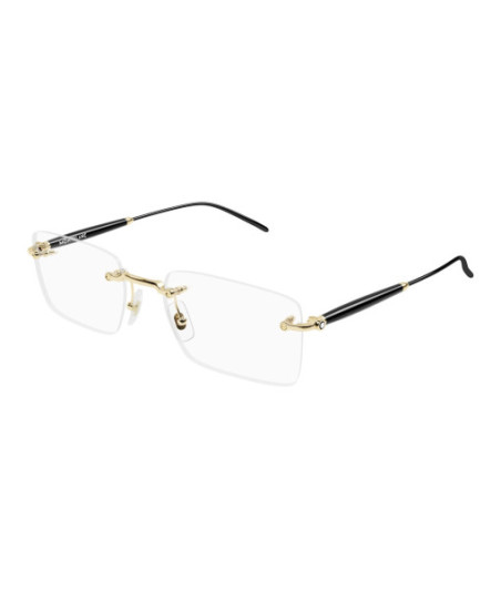 Montblanc Eyeglasses MB0411O 001 Gold
