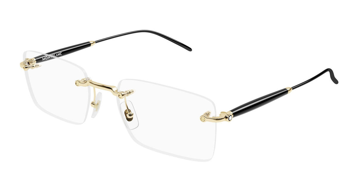 Montblanc Eyeglasses MB0411O 001 Gold