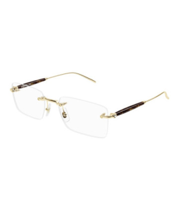 Montblanc Eyeglasses MB0411O 002 Gold