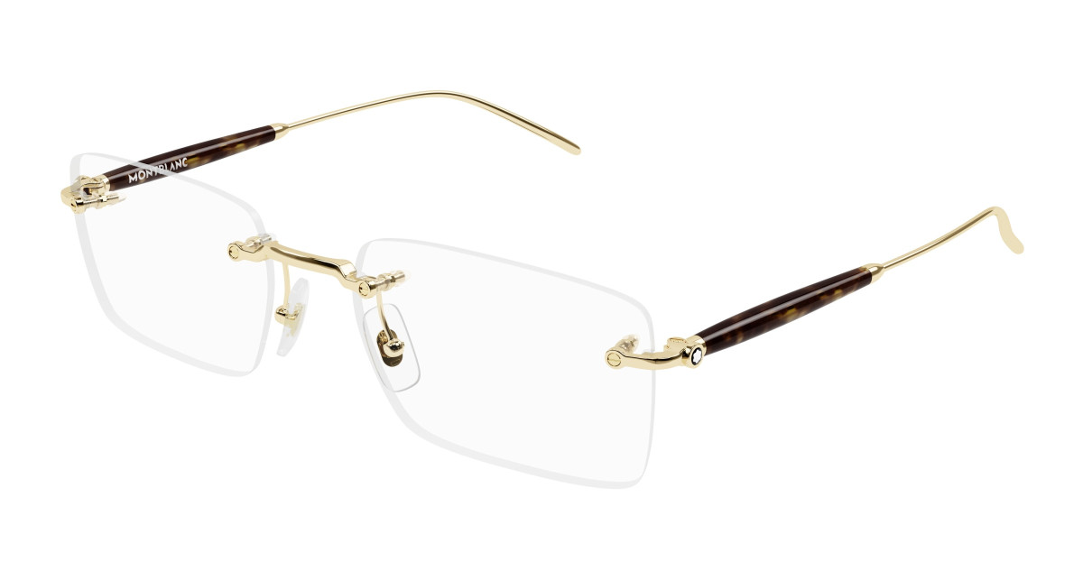 Montblanc Eyeglasses MB0411O 002 Gold