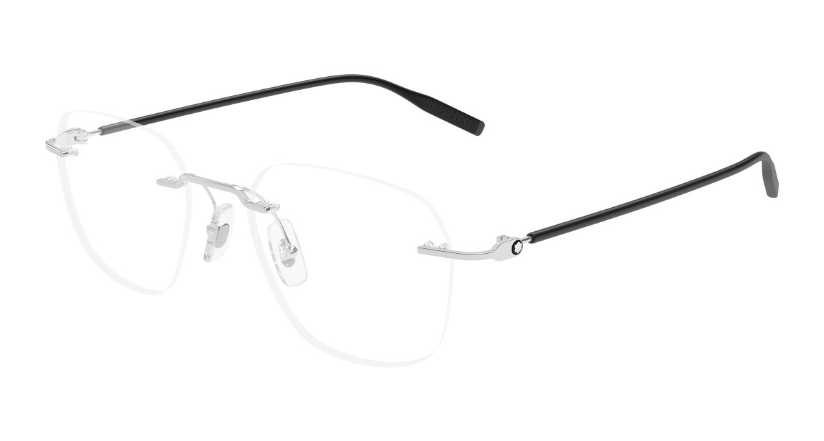Montblanc Eyeglasses MB0430O 002 Silver