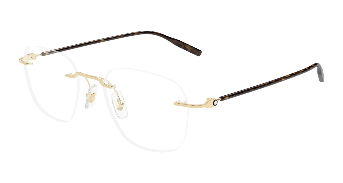 Montblanc Eyeglasses MB0430O 003 Gold