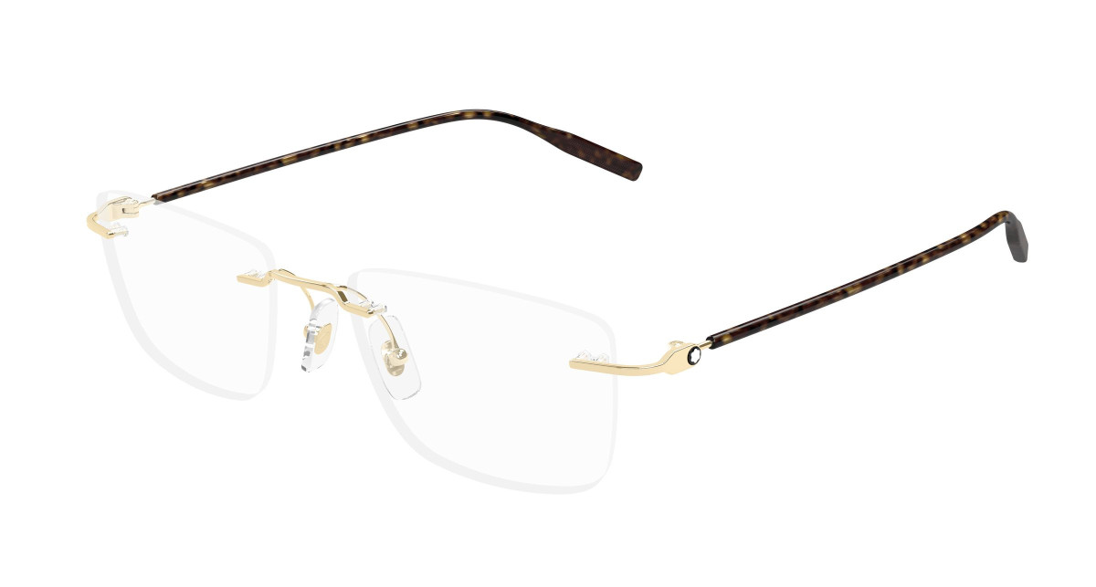 Montblanc Eyeglasses MB0431O 003 Gold