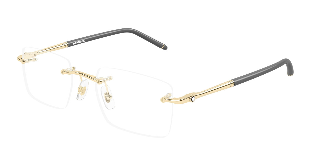 Montblanc Eyeglasses MB0444O 004 Gold