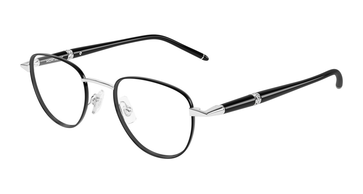 Montblanc Eyeglasses MB0486O 002 Silver