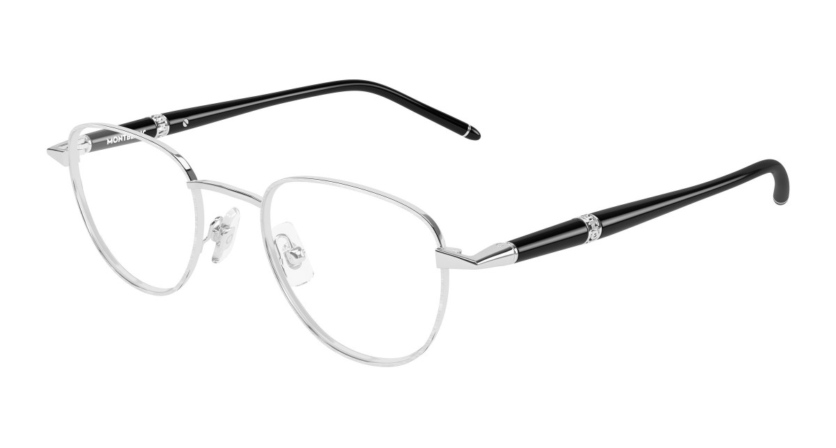 Montblanc Eyeglasses MB0486O 004 Silver