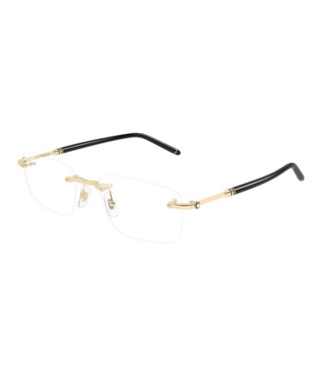 Montblanc Eyeglasses MB0480O 001 Gold
