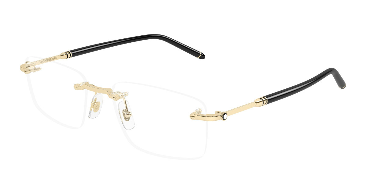 Montblanc Eyeglasses MB0480O 001 Gold