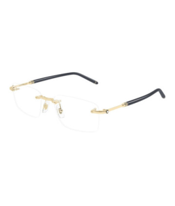 Montblanc Eyeglasses MB0480O 004 Gold