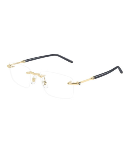 Montblanc Eyeglasses MB0480O 004 Gold