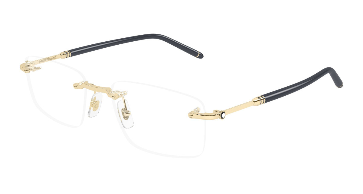 Montblanc Eyeglasses MB0480O 004 Gold