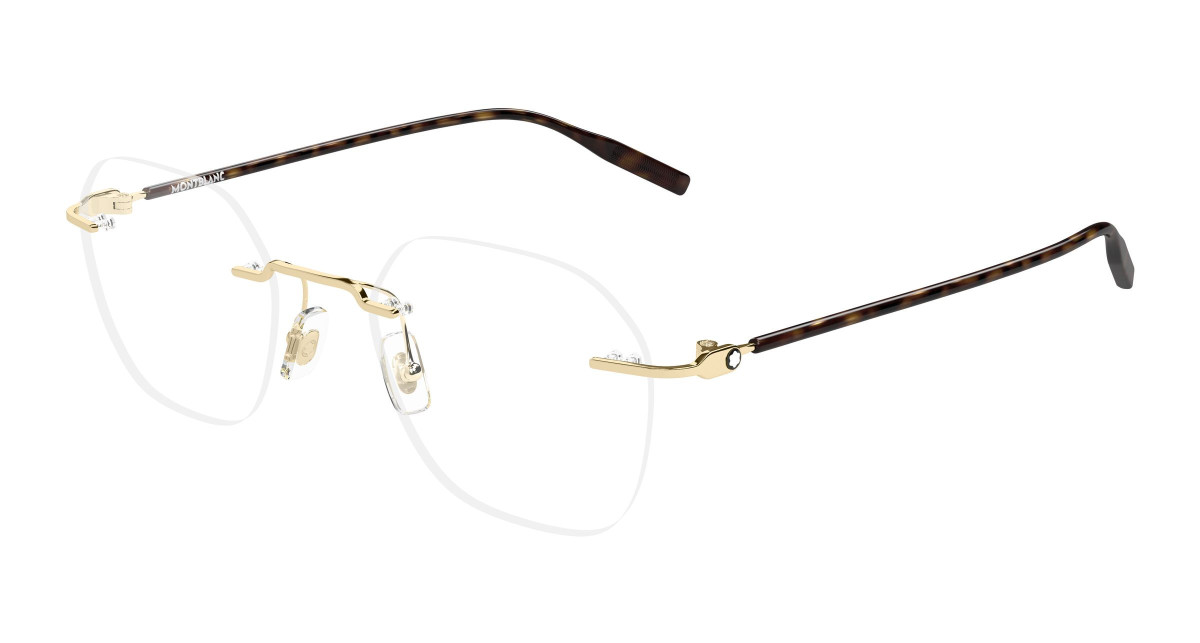 Montblanc Eyeglasses MB0471O 003 Gold