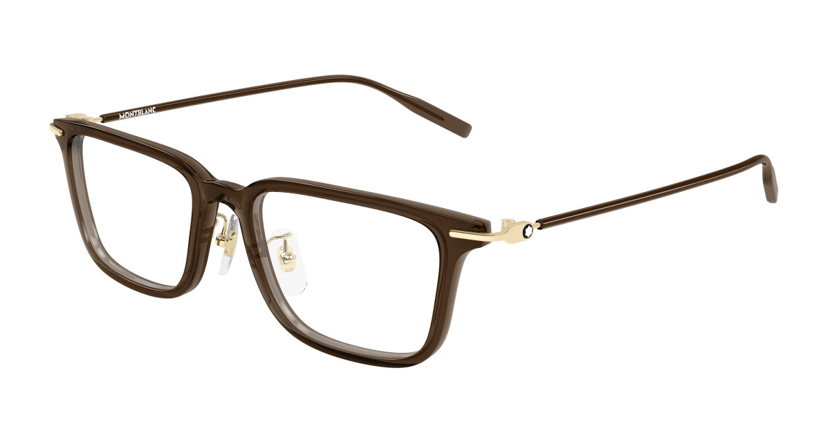 Montblanc Eyeglasses MB0489OA 007 Brown