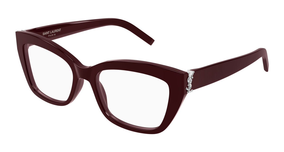 Saint Laurent Eyeglasses SL M117 010 Burgundy