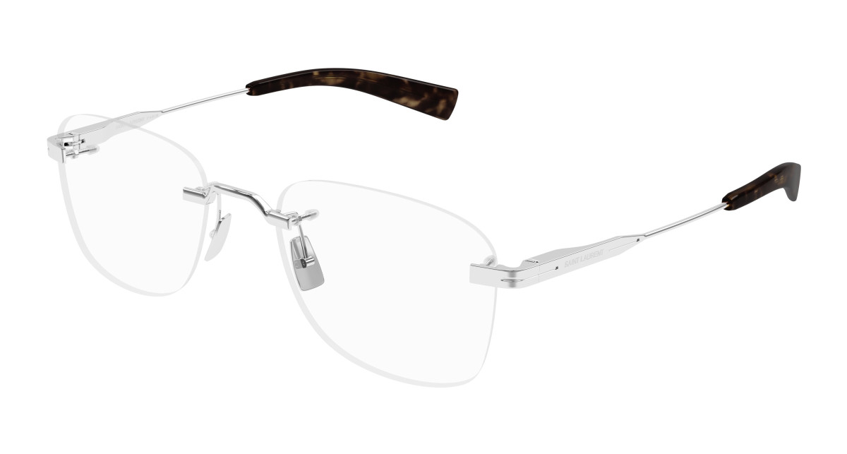 Saint Laurent Eyeglasses SL 744 001 Silver