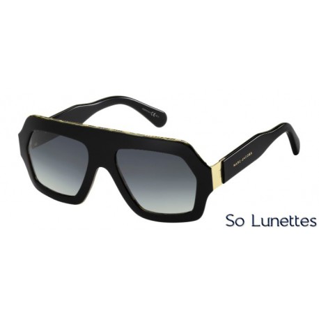 Les lunettes de soleil Marc Jacobs - MJ 619/S – PXQ (HD) – noire havane