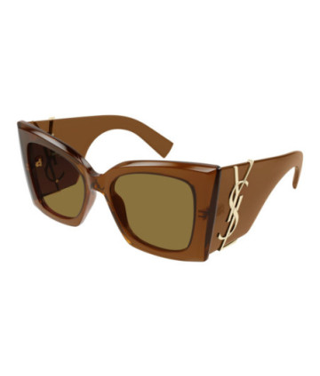 Saint Laurent Sunglasses SL M119 BLAZE CRYSTAL 002 Brown