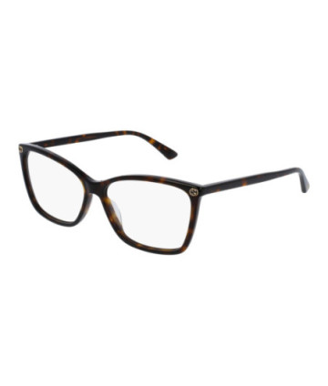 Gucci Eyeglasses GG0025O 002 Havana