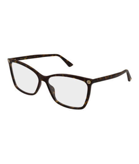 Gucci Eyeglasses GG0025O 009 Havana