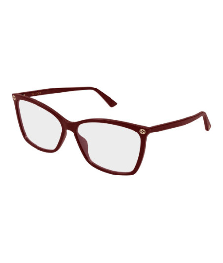 Gucci Eyeglasses GG0025O 022 Burgundy