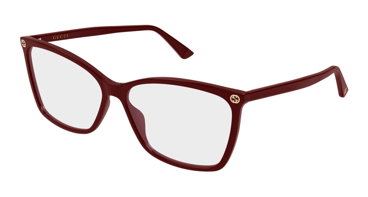 Gucci Eyeglasses GG0025O 022 Burgundy