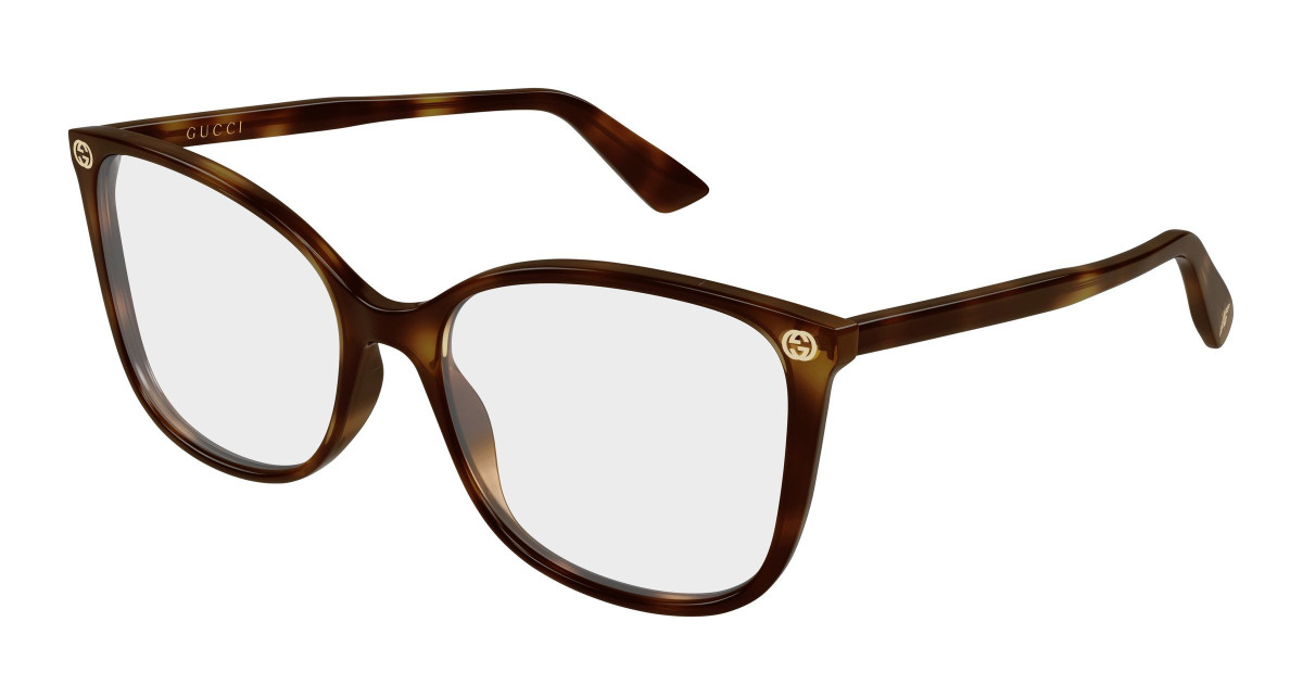 Gucci Eyeglasses GG0026O 009 Havana