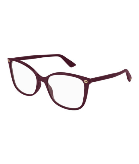 Gucci Eyeglasses GG0026O 012 Burgundy