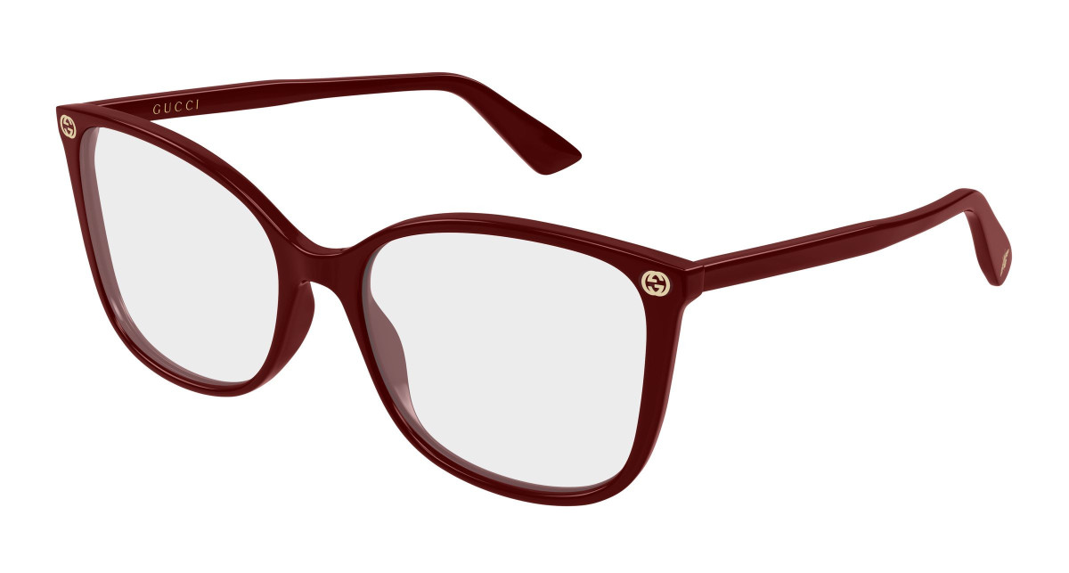Gucci Eyeglasses GG0026O 031 Burgundy