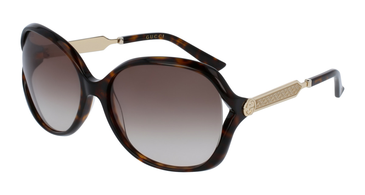 Gucci Sunglasses GG0076S 003 Havana