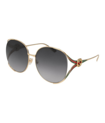 Gucci Sunglasses GG0225S 001 Gold