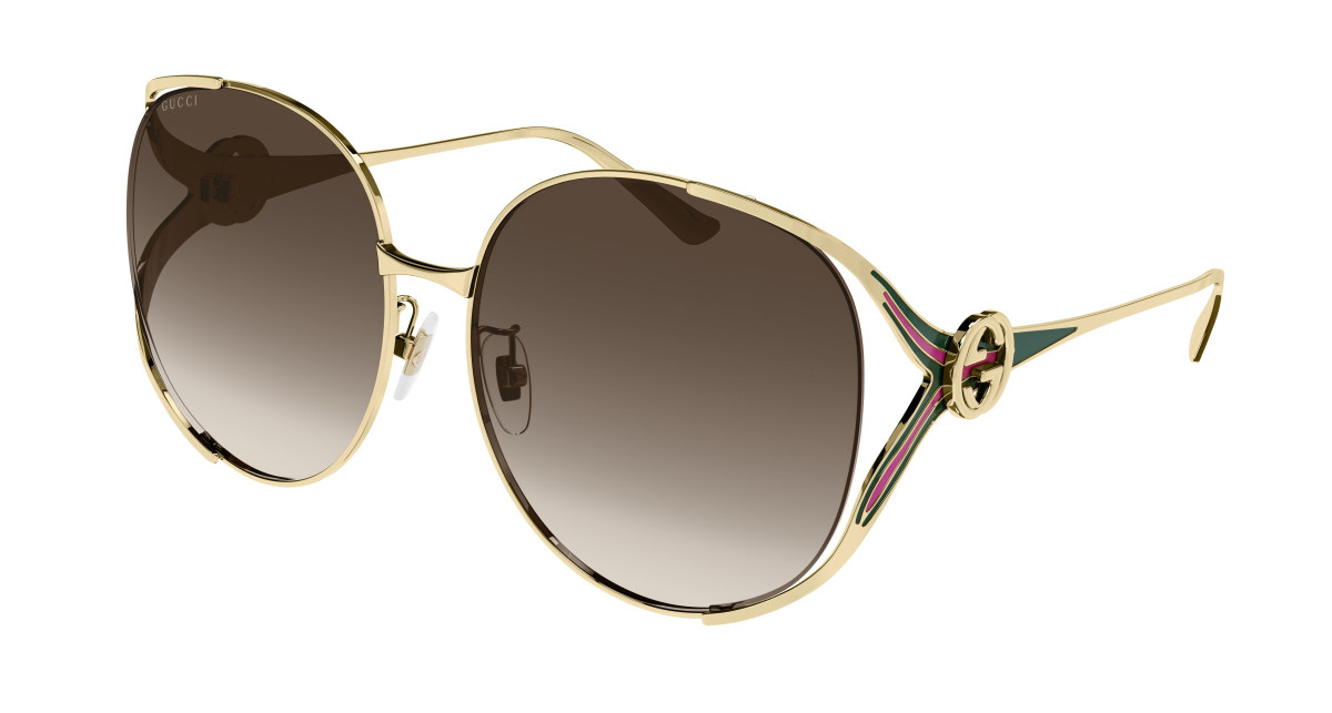 Gucci Sunglasses GG0225S 007 Gold
