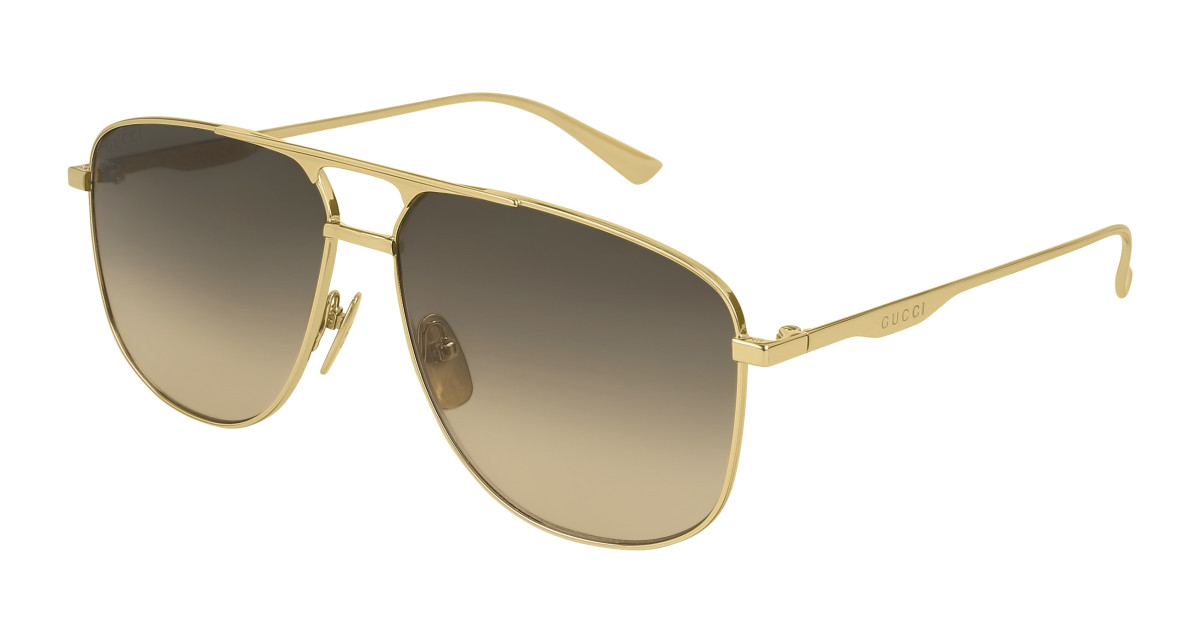 Gucci Sunglasses GG0336S 001 Gold