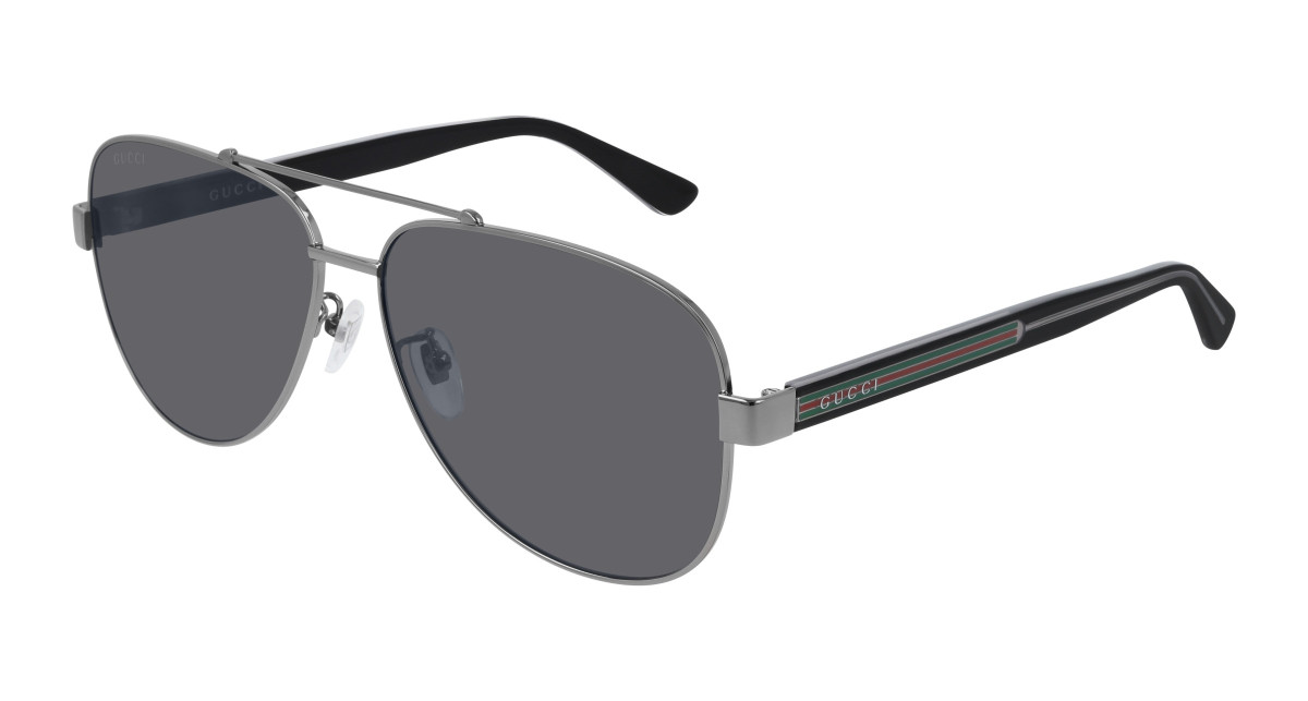 Gucci Sunglasses GG0528S 007 Ruthenium