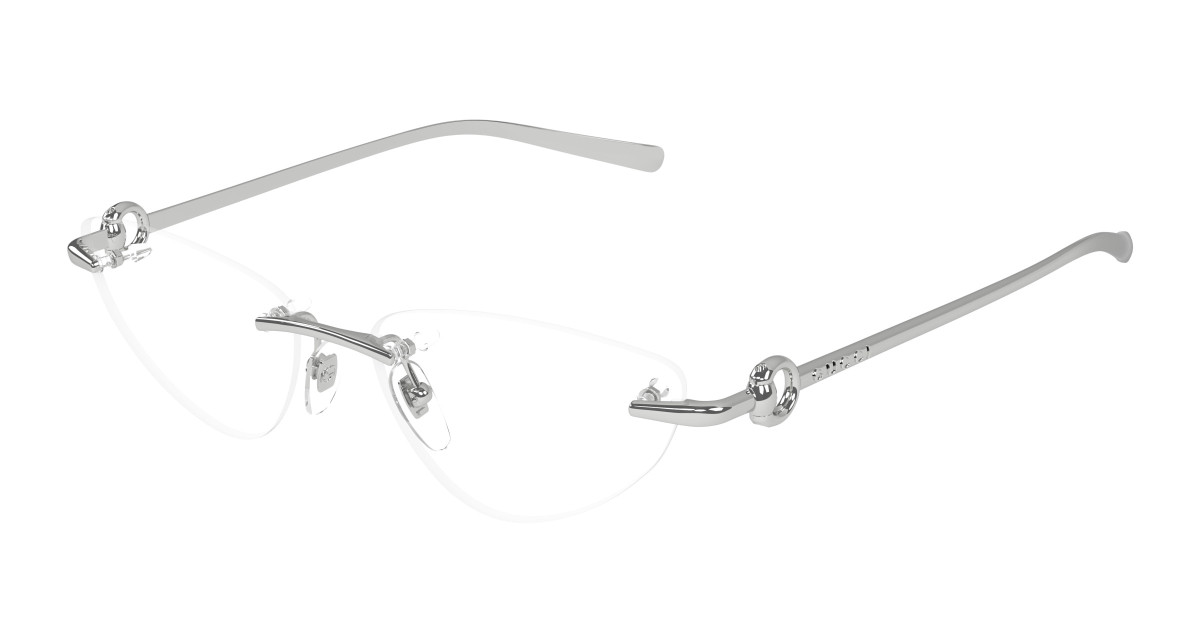 Gucci Eyeglasses GG1702O 001 Silver