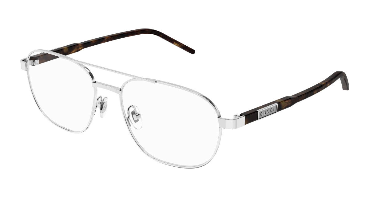 Gucci Eyeglasses GG1800O 002 Silver